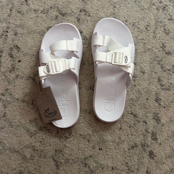 Chaco White Sandals - Picture 1 of 10